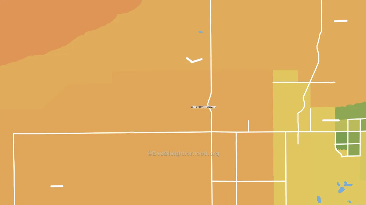 Willow Springs, CA block-group voter-turnout map