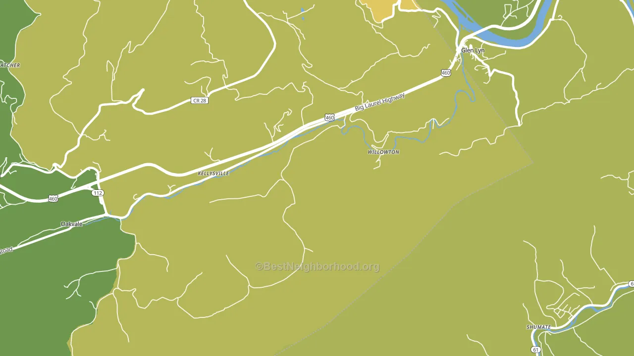 Willowton, WV block-group voter-turnout map