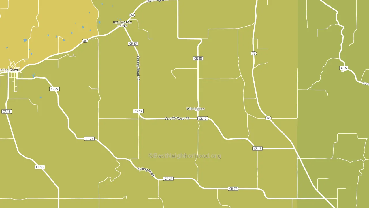 Wilmington, MN block-group voter-turnout map