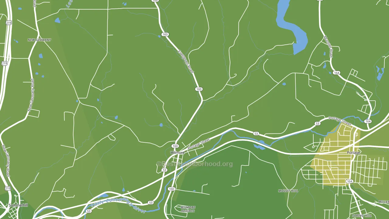 Wilmore, PA block-group voter-turnout map