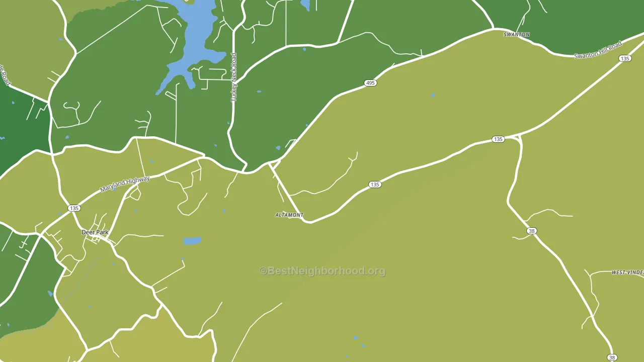 Wilson, MD block-group voter-turnout map