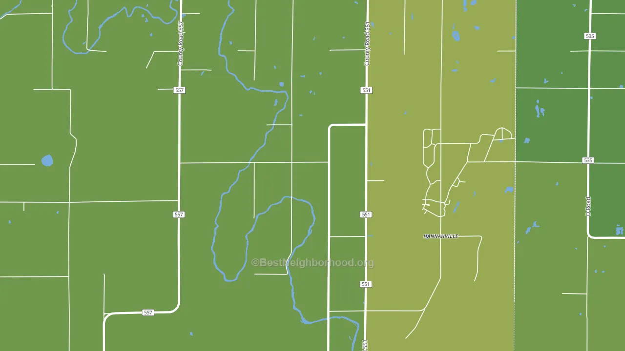 Wilson, MI block-group voter-turnout map