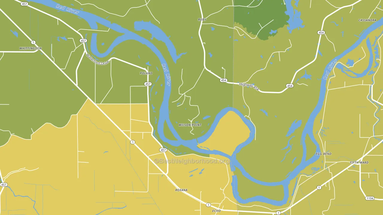Wilson Point, LA block-group voter-turnout map