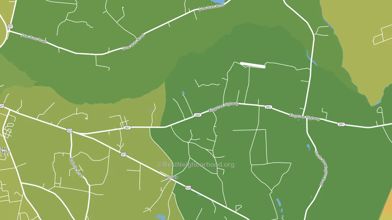 Wilson, SC block-group voter-turnout map