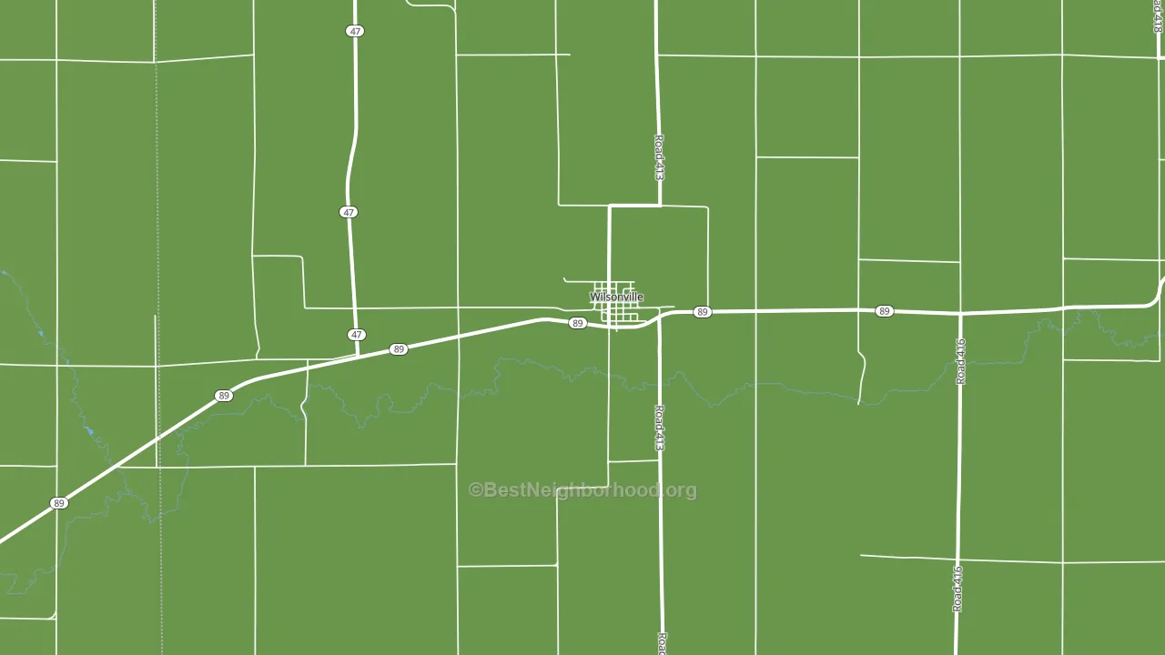 Wilsonville, NE block-group voter-turnout map