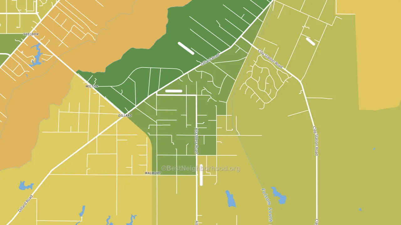 Wilton, CA block-group voter-turnout map