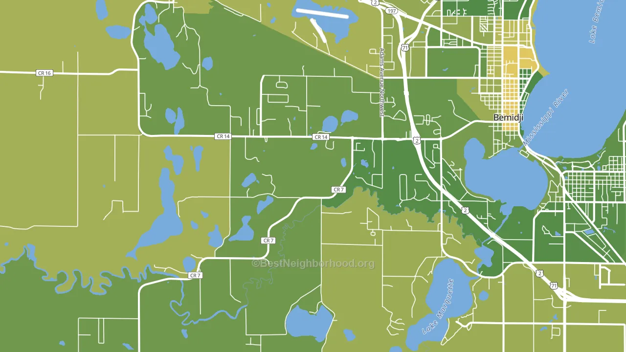 Wilton, MN block-group voter-turnout map