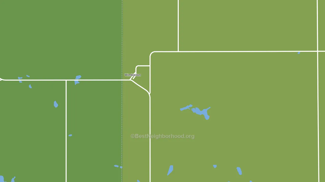 Wimbledon, ND block-group voter-turnout map