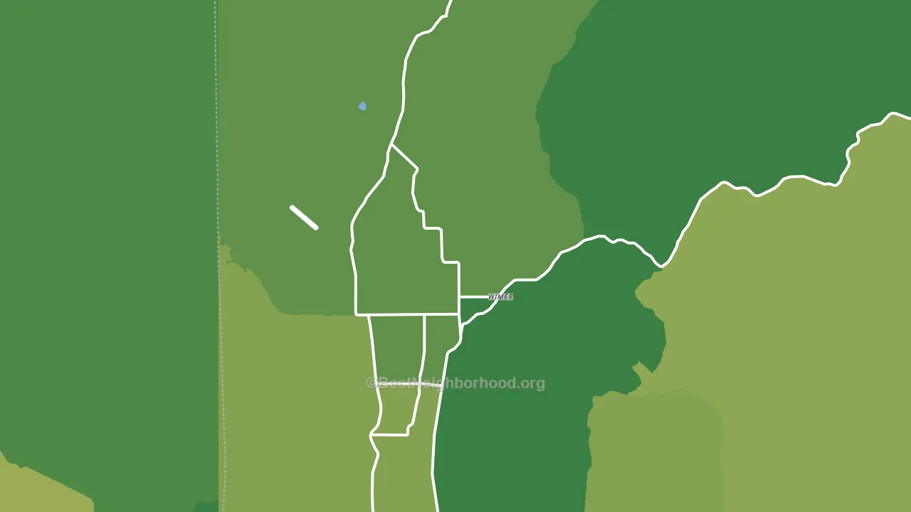 Wimer, OR block-group voter-turnout map