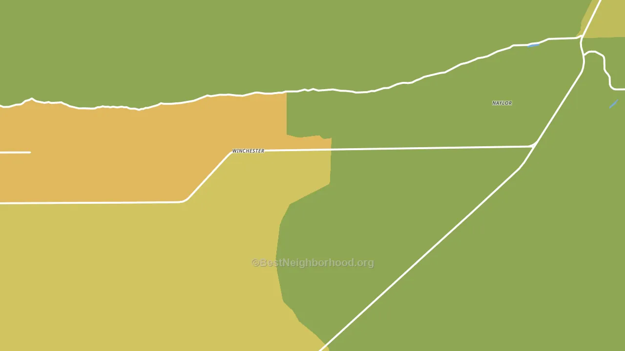 Winchester, WA block-group voter-turnout map