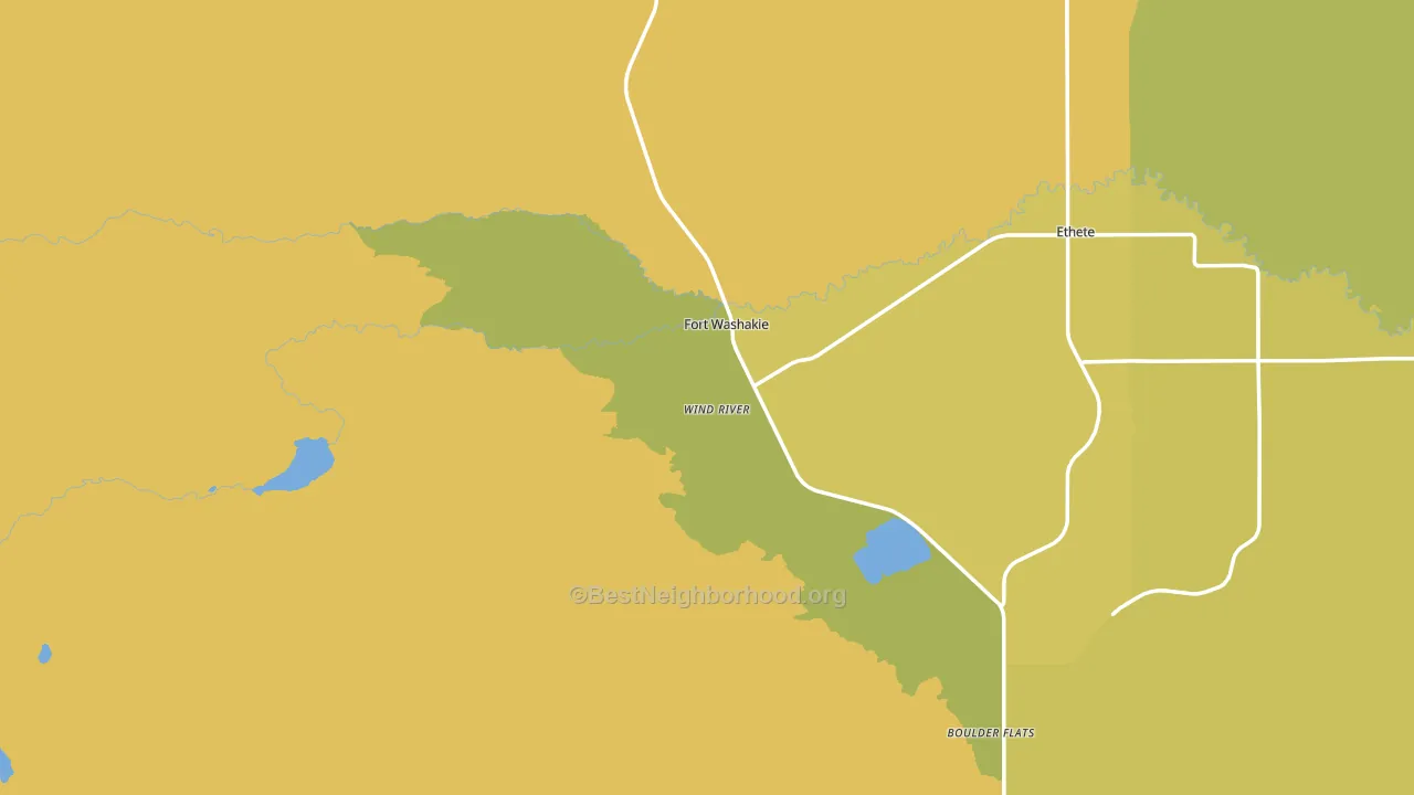 Wind River, WY block-group voter-turnout map