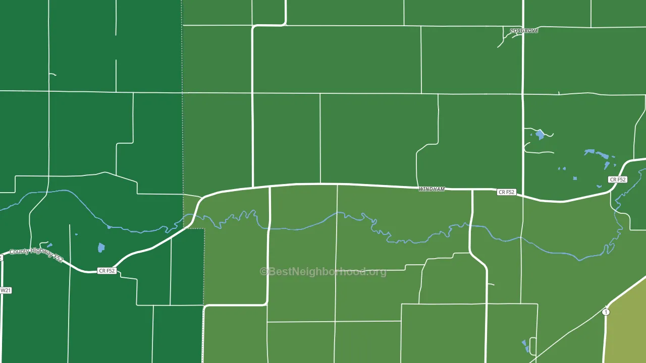 Windham, IA block-group voter-turnout map