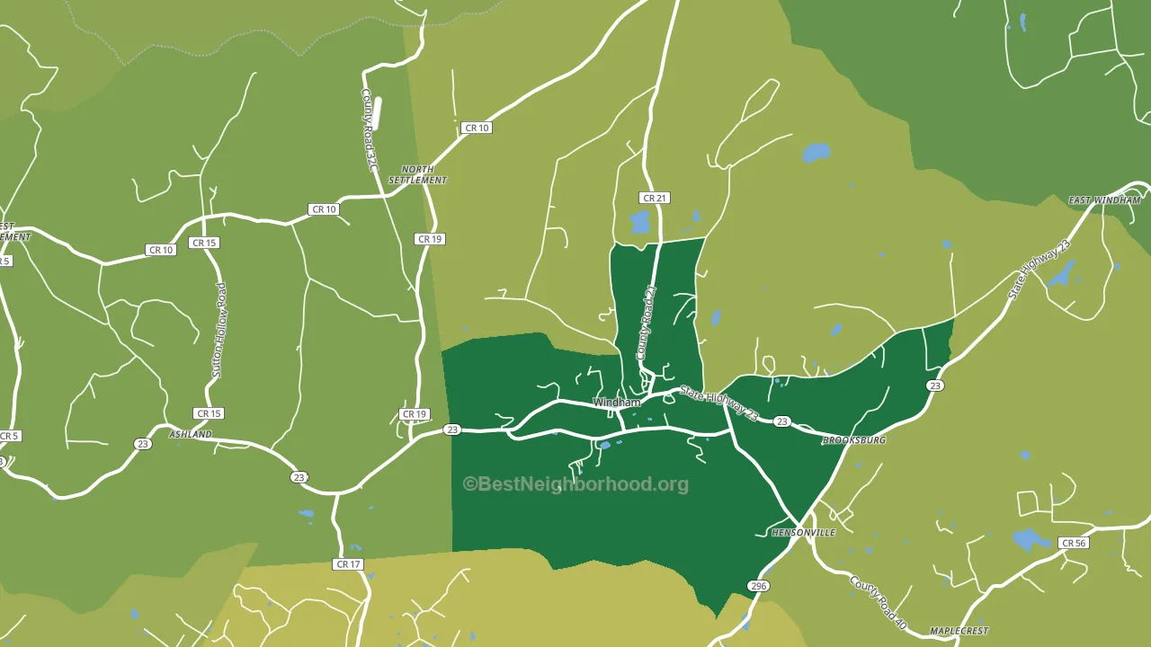 Windham, NY block-group voter-turnout map