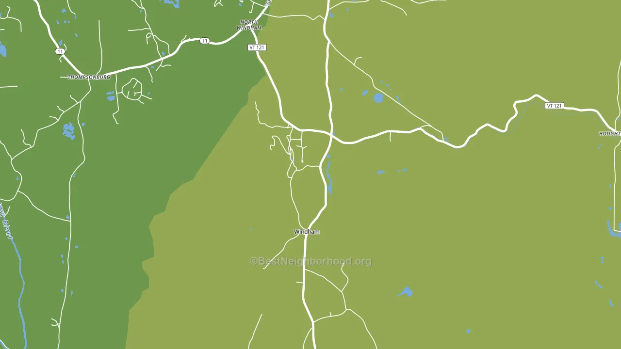 Windham, VT block-group voter-turnout map