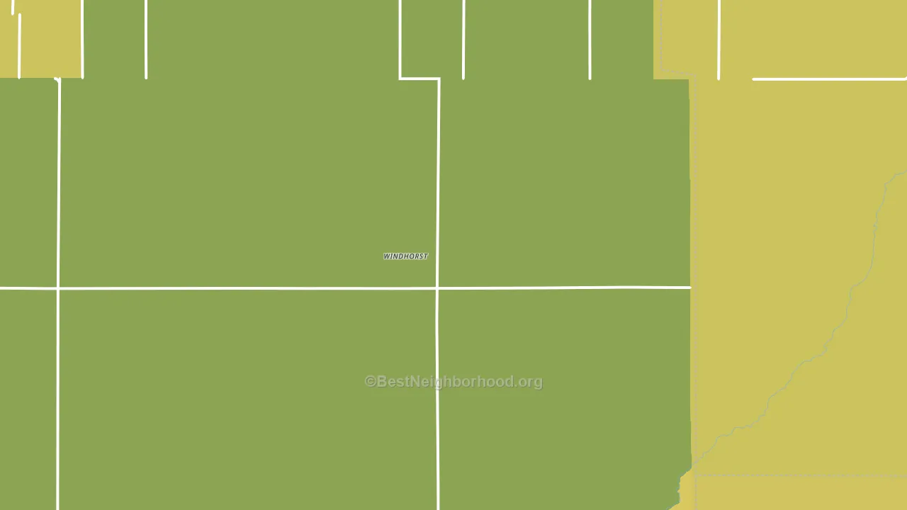 Windhorst, KS block-group voter-turnout map