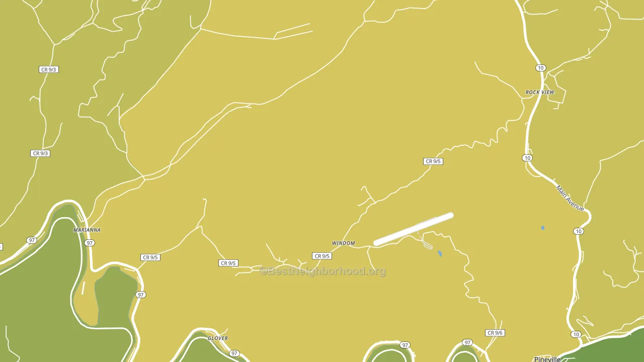 Windom, WV block-group voter-turnout map