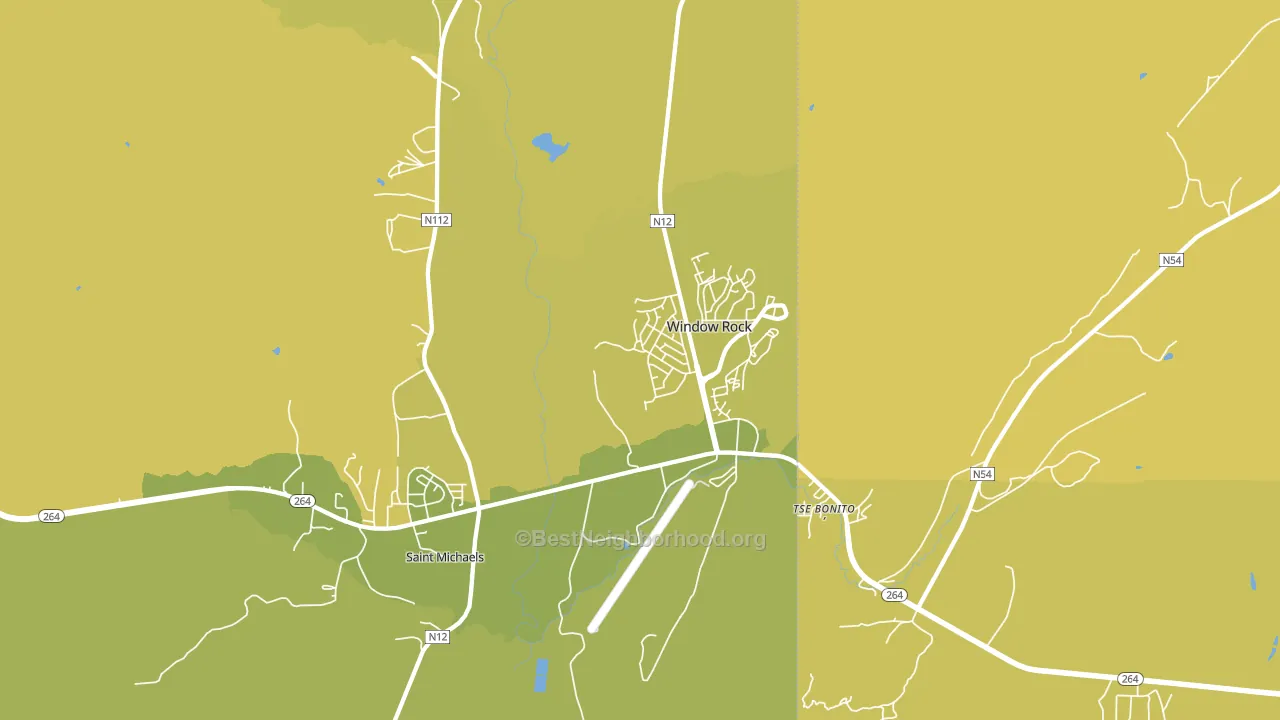 Window Rock, AZ block-group voter-turnout map