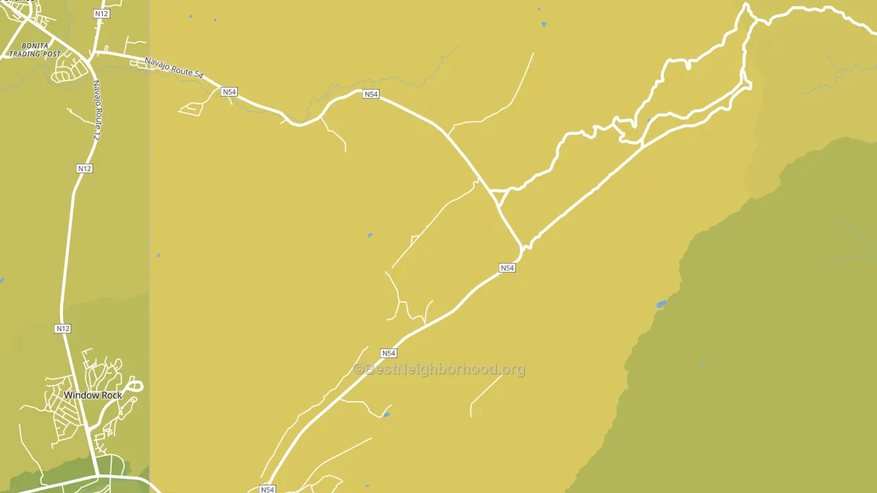 Window Rock, NM block-group voter-turnout map