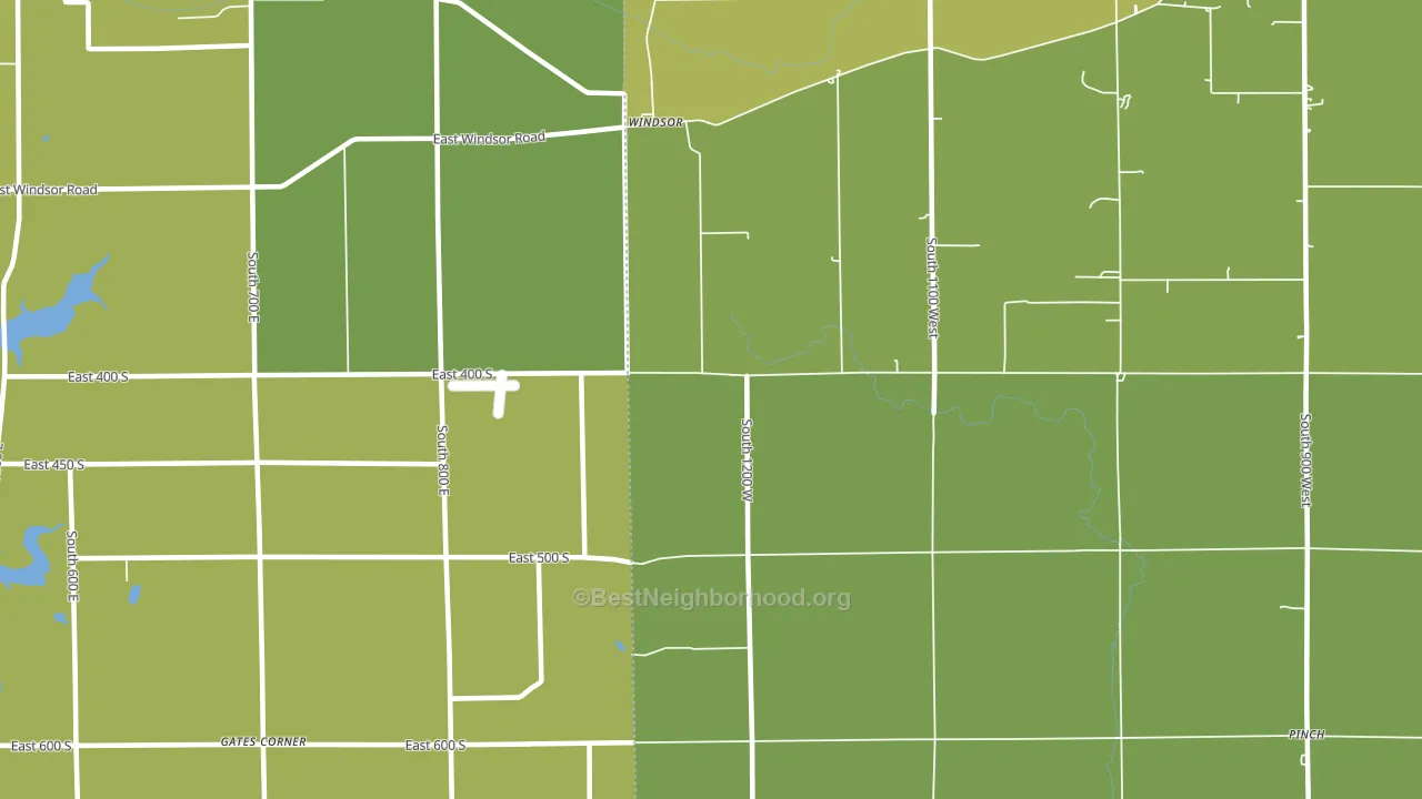 Windsor, IN block-group voter-turnout map