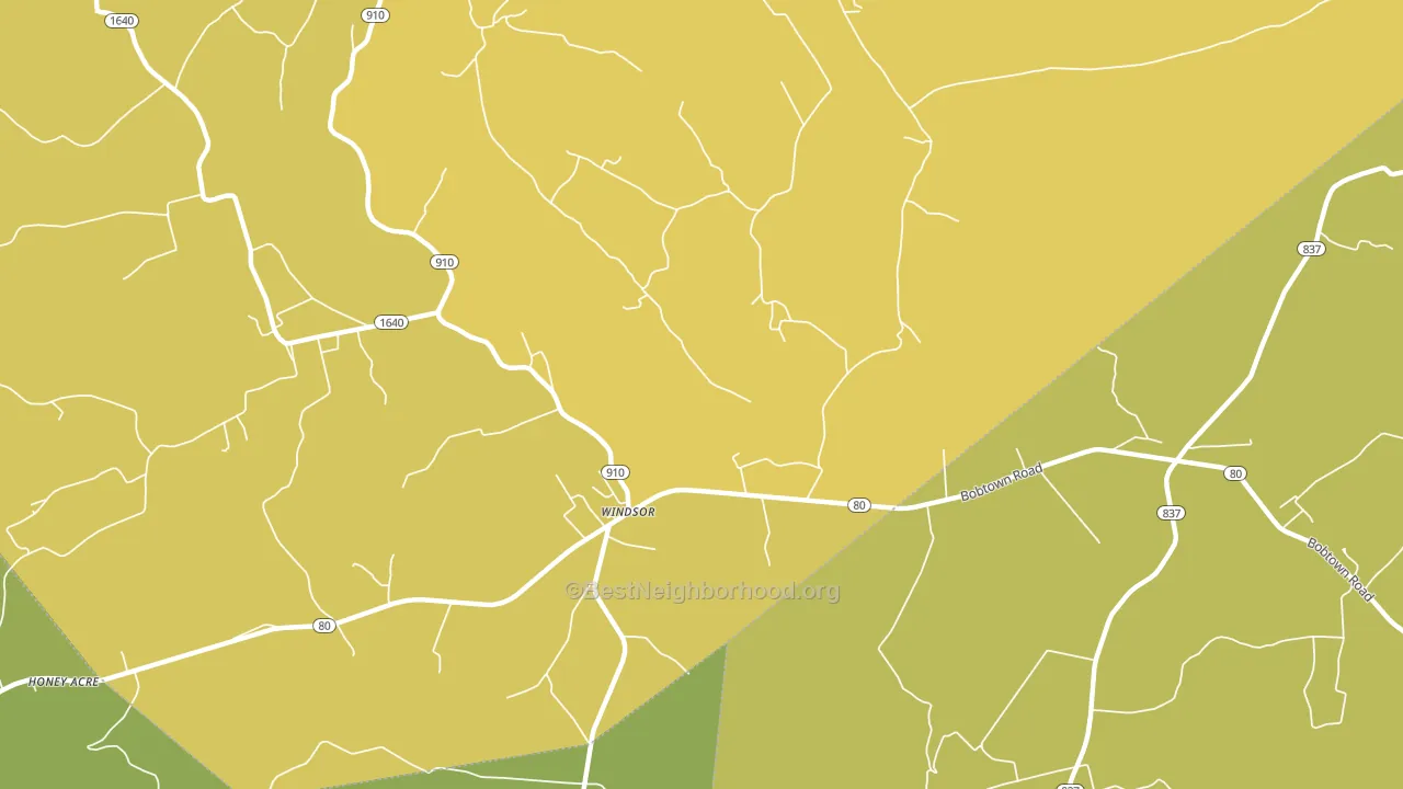 Windsor, KY block-group voter-turnout map