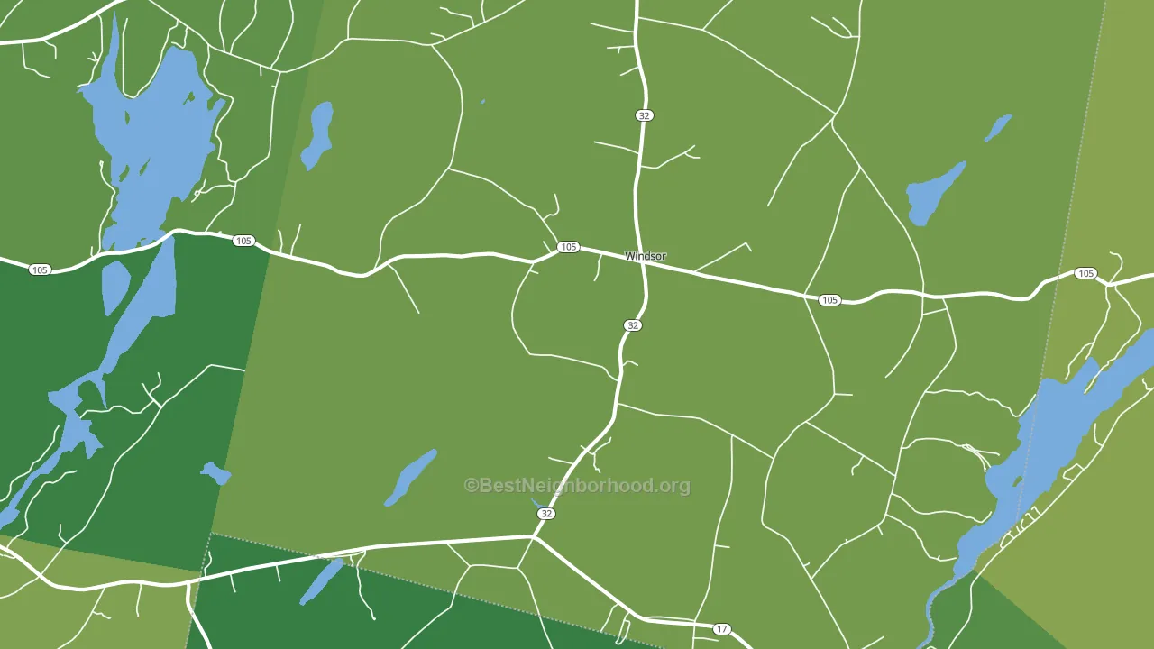 Windsor, ME block-group voter-turnout map