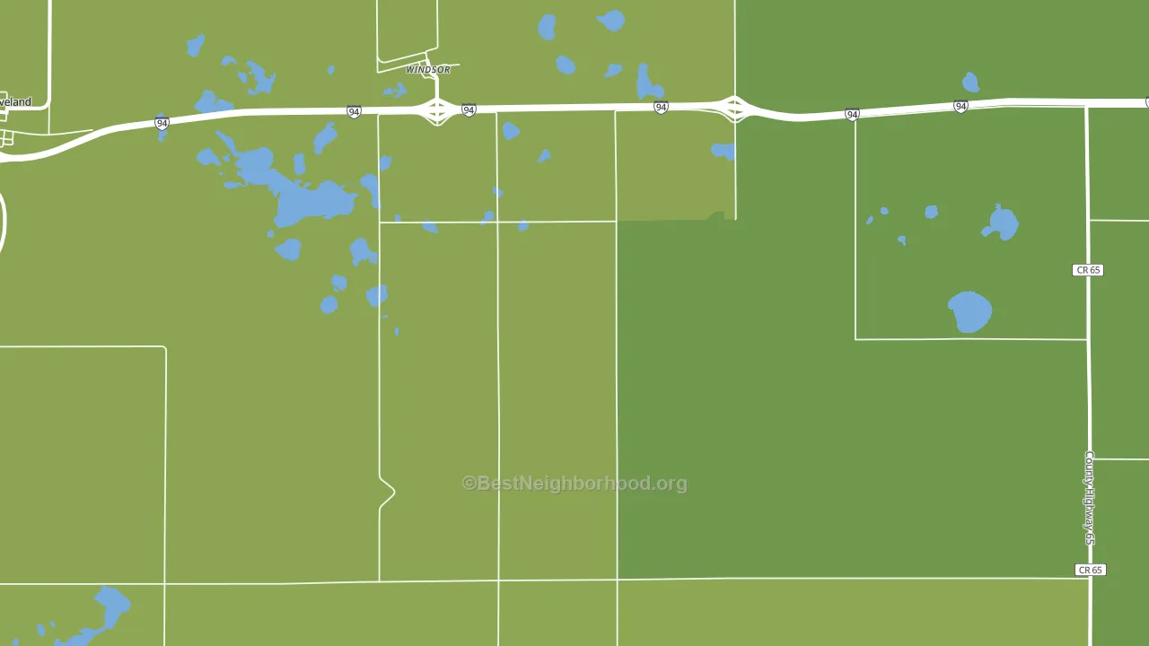 Windsor, ND block-group voter-turnout map