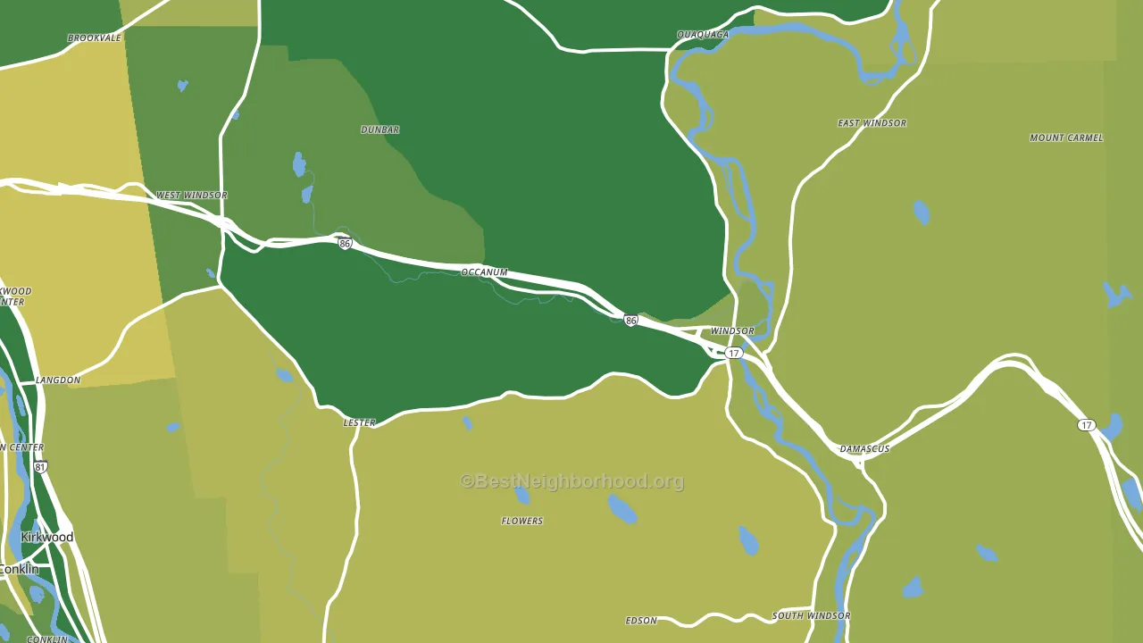 Windsor, NY block-group voter-turnout map