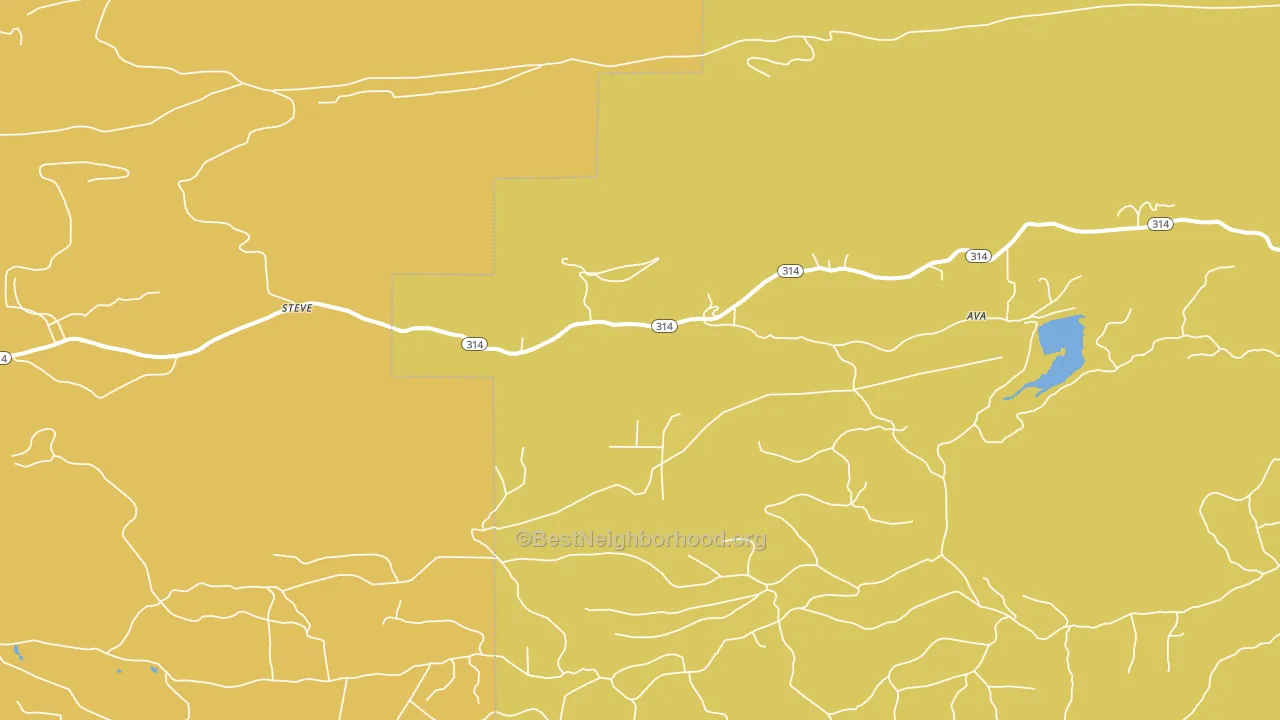 Wing, AR block-group voter-turnout map