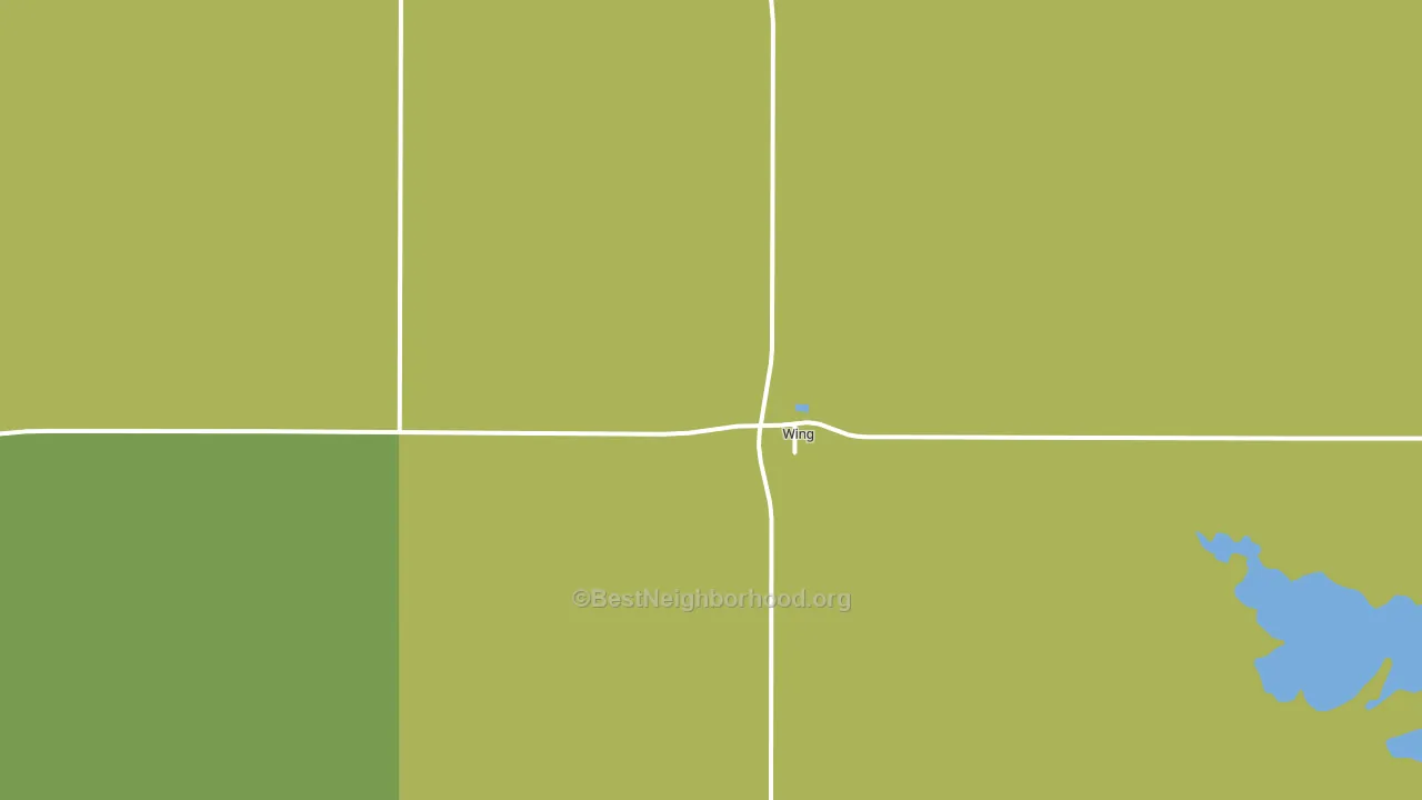 Wing, ND block-group voter-turnout map