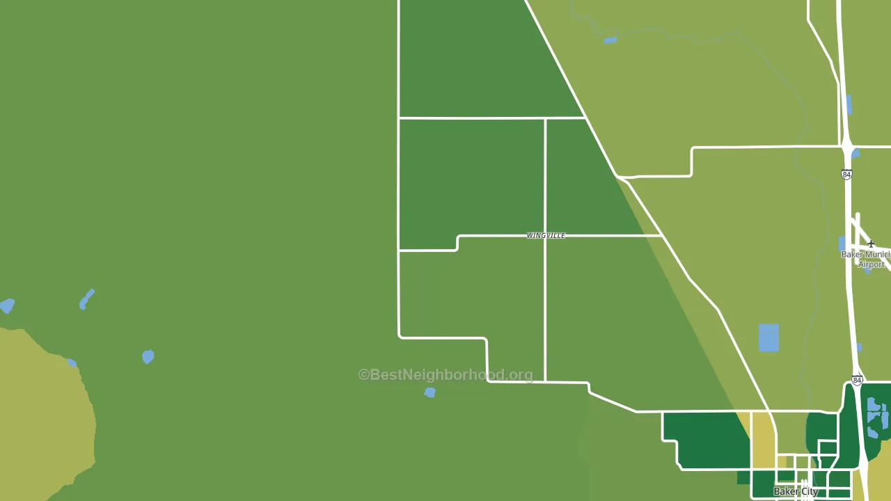 Wingville, OR block-group voter-turnout map