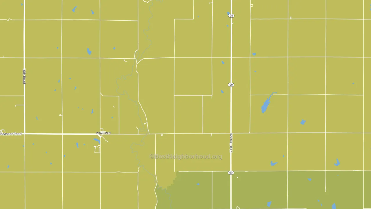 Winifred, KS block-group voter-turnout map