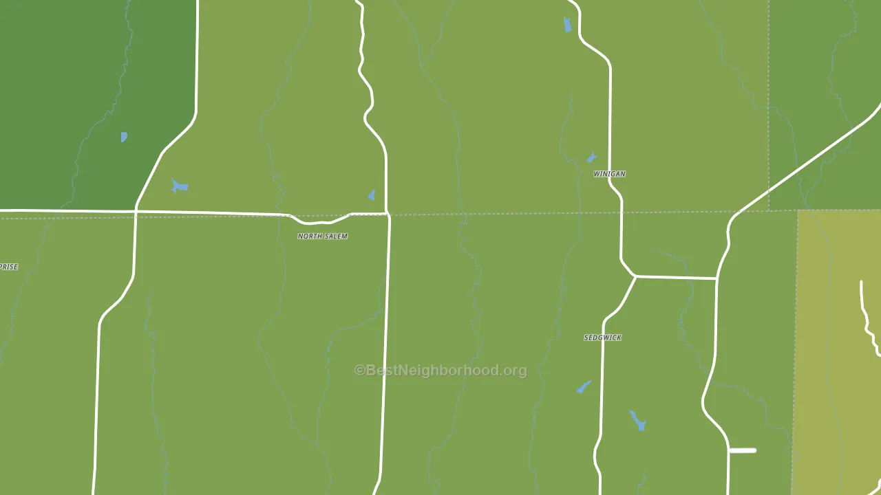 Winigan, MO block-group voter-turnout map