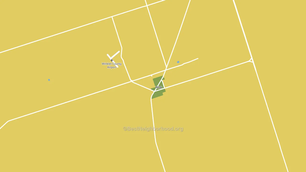 Wink, TX block-group voter-turnout map