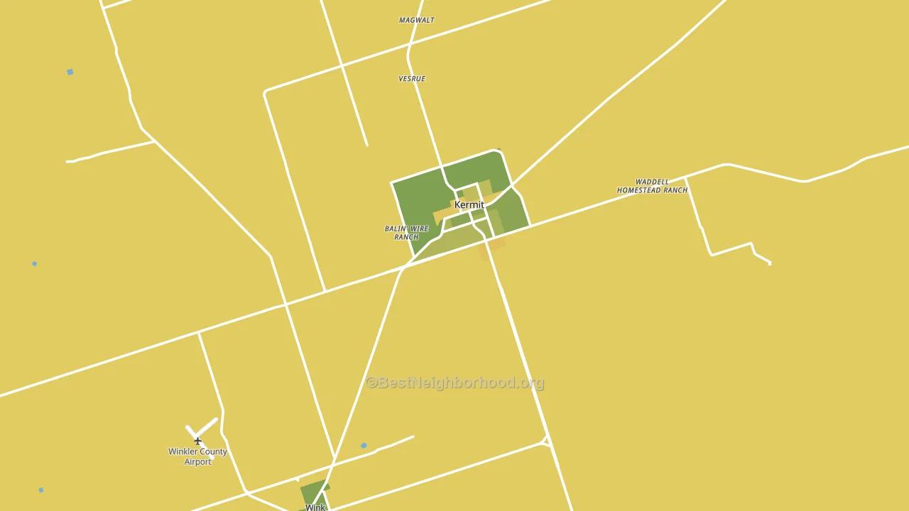 Winkler County, TX block-group voter-turnout map