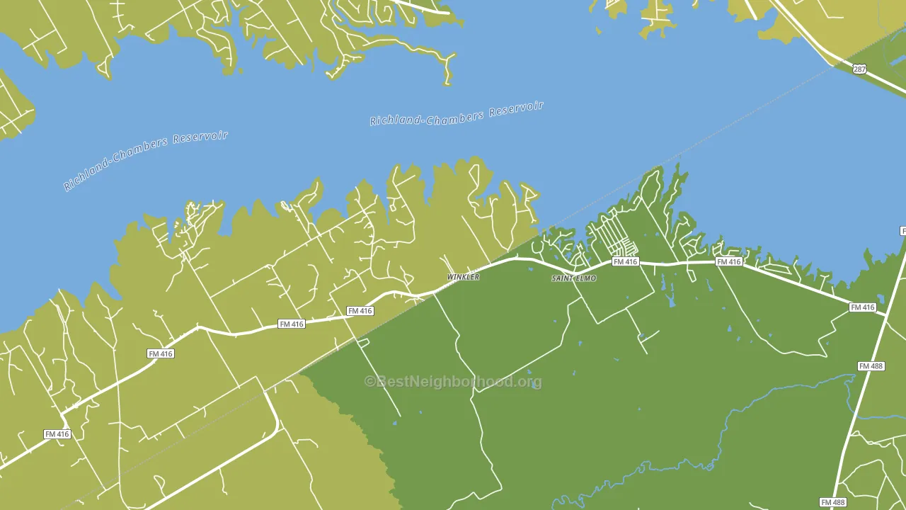 Winkler, TX block-group voter-turnout map