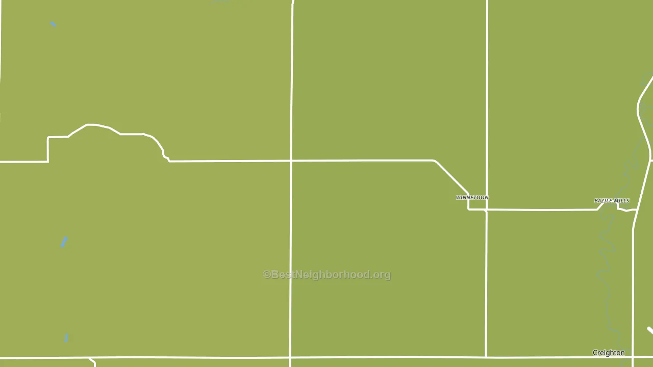 Winnetoon, NE block-group voter-turnout map