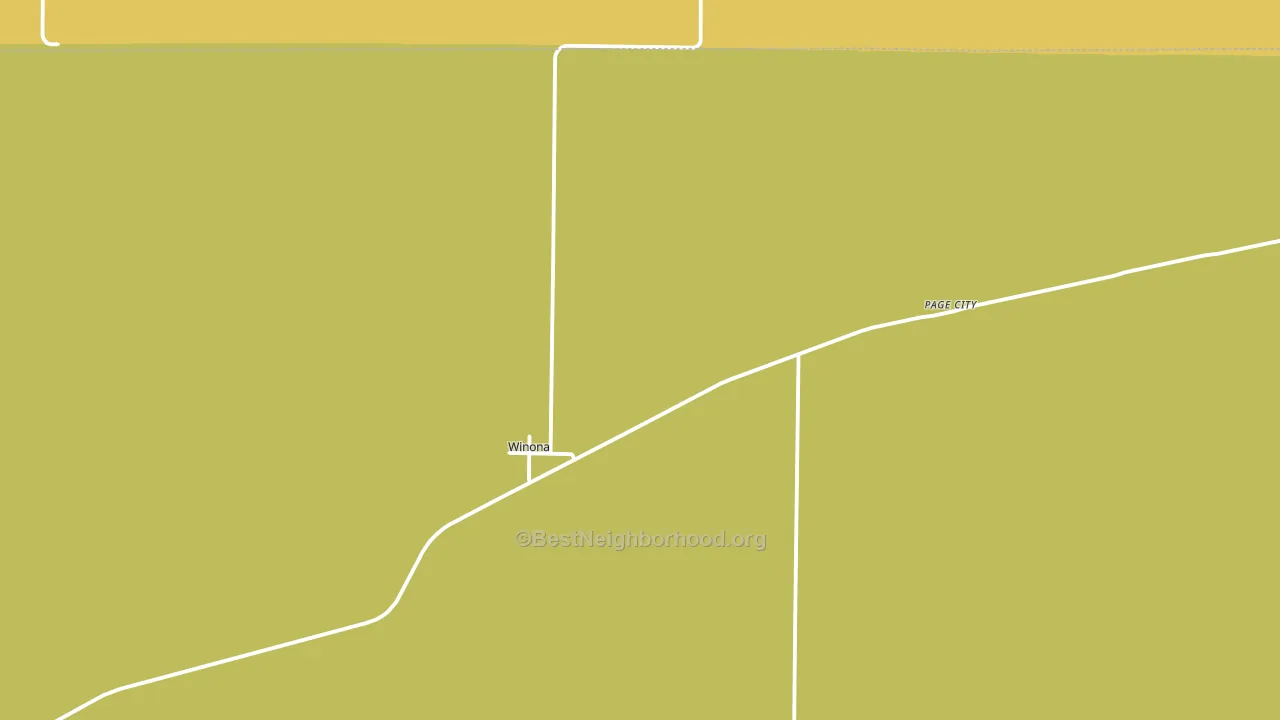 Winona, KS block-group voter-turnout map