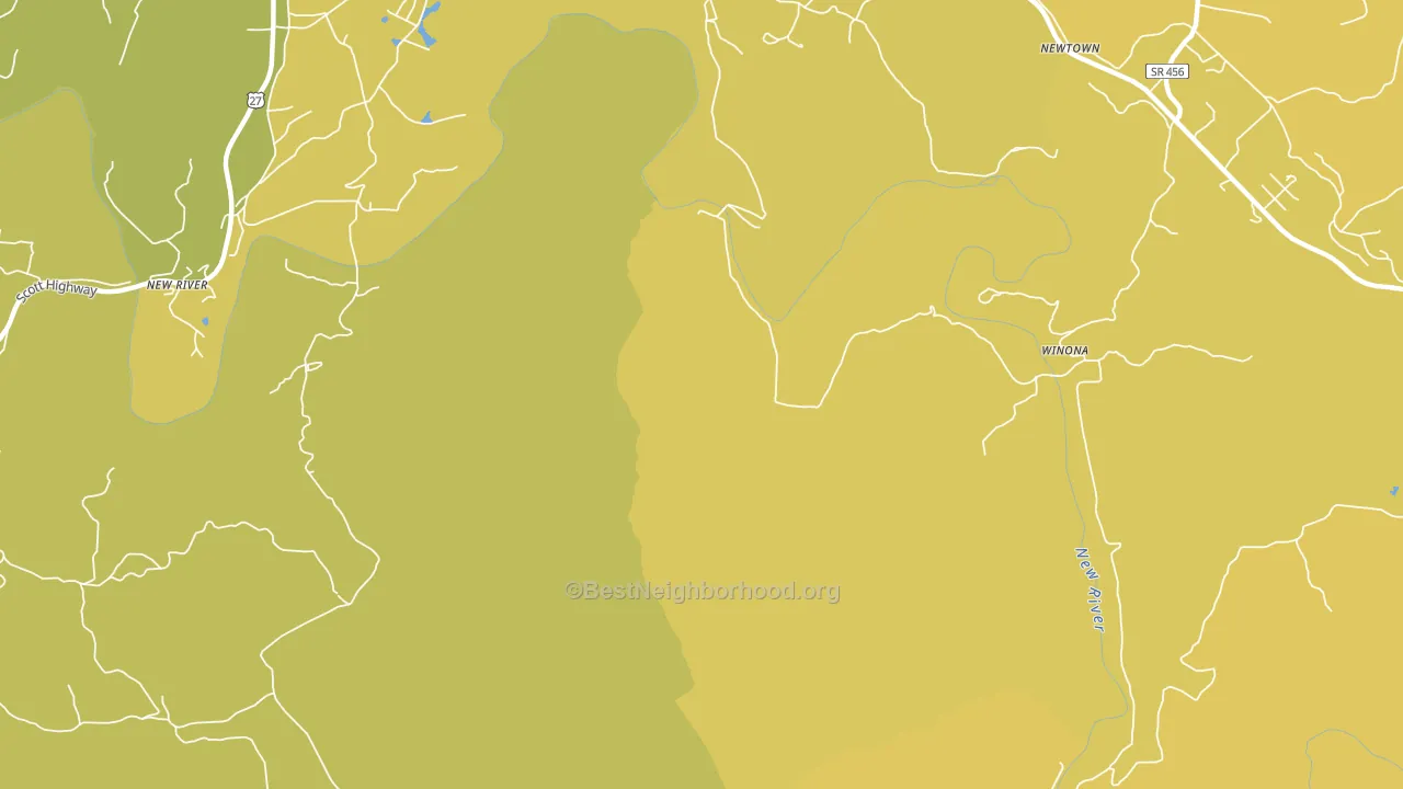 Winona, TN block-group voter-turnout map