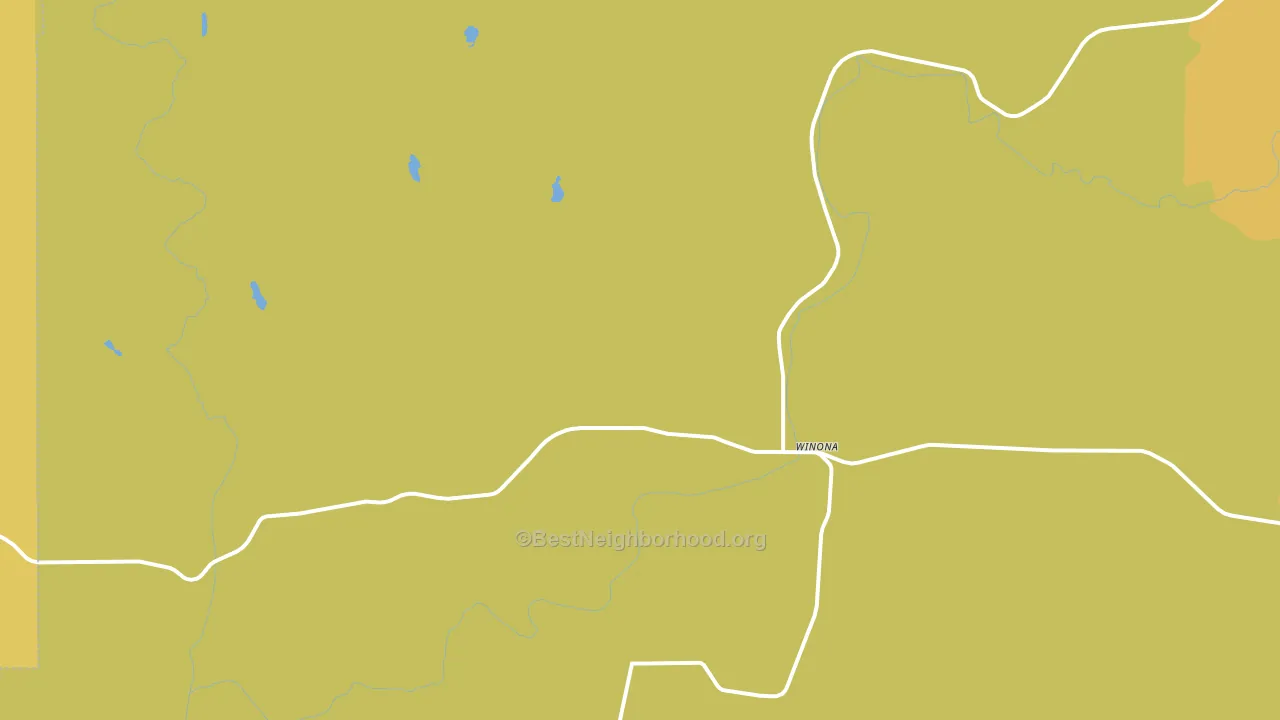 Winona, WA block-group voter-turnout map