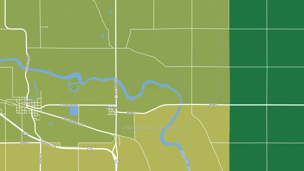 Winslow, NE block-group voter-turnout map