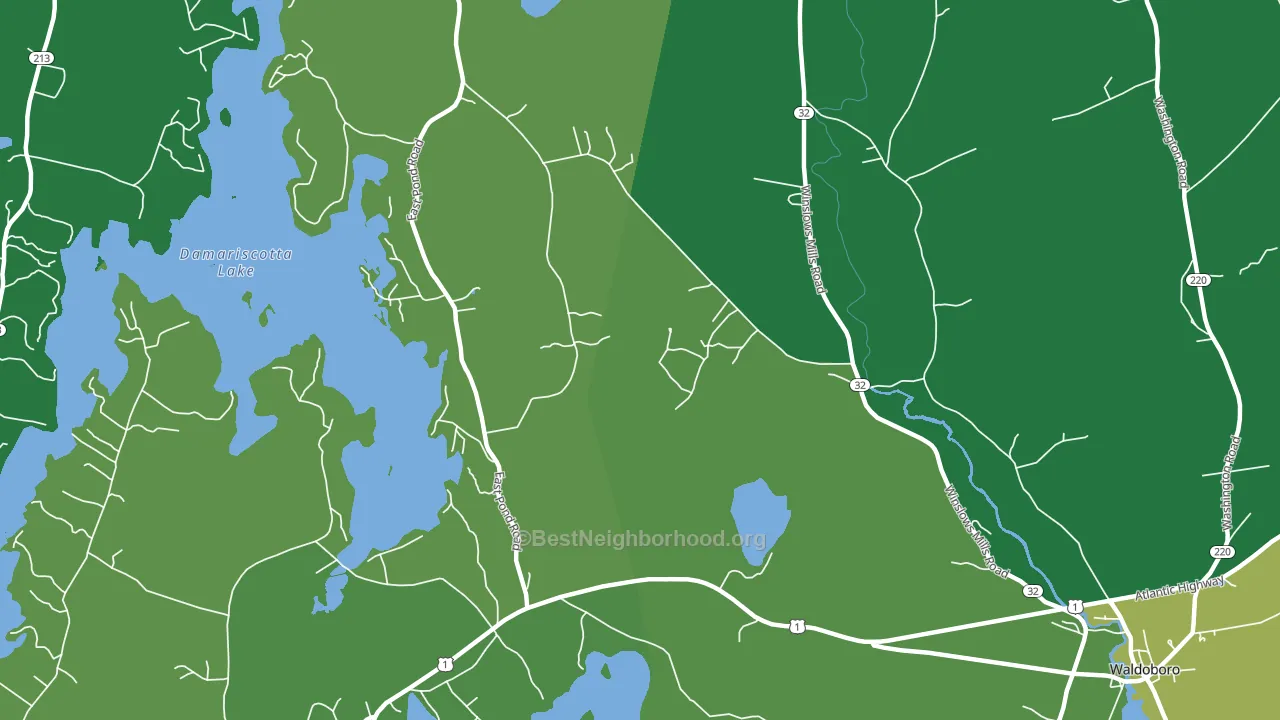 Winslows Mills, ME block-group voter-turnout map