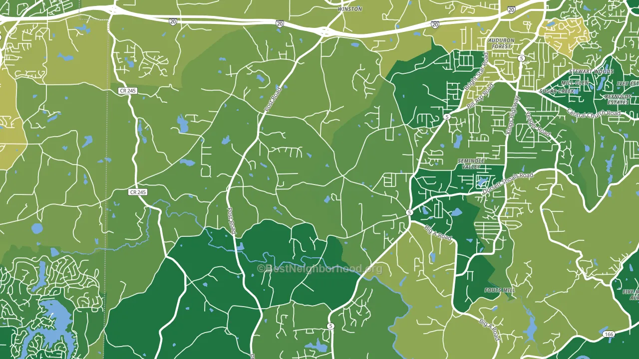 Winston, GA block-group voter-turnout map