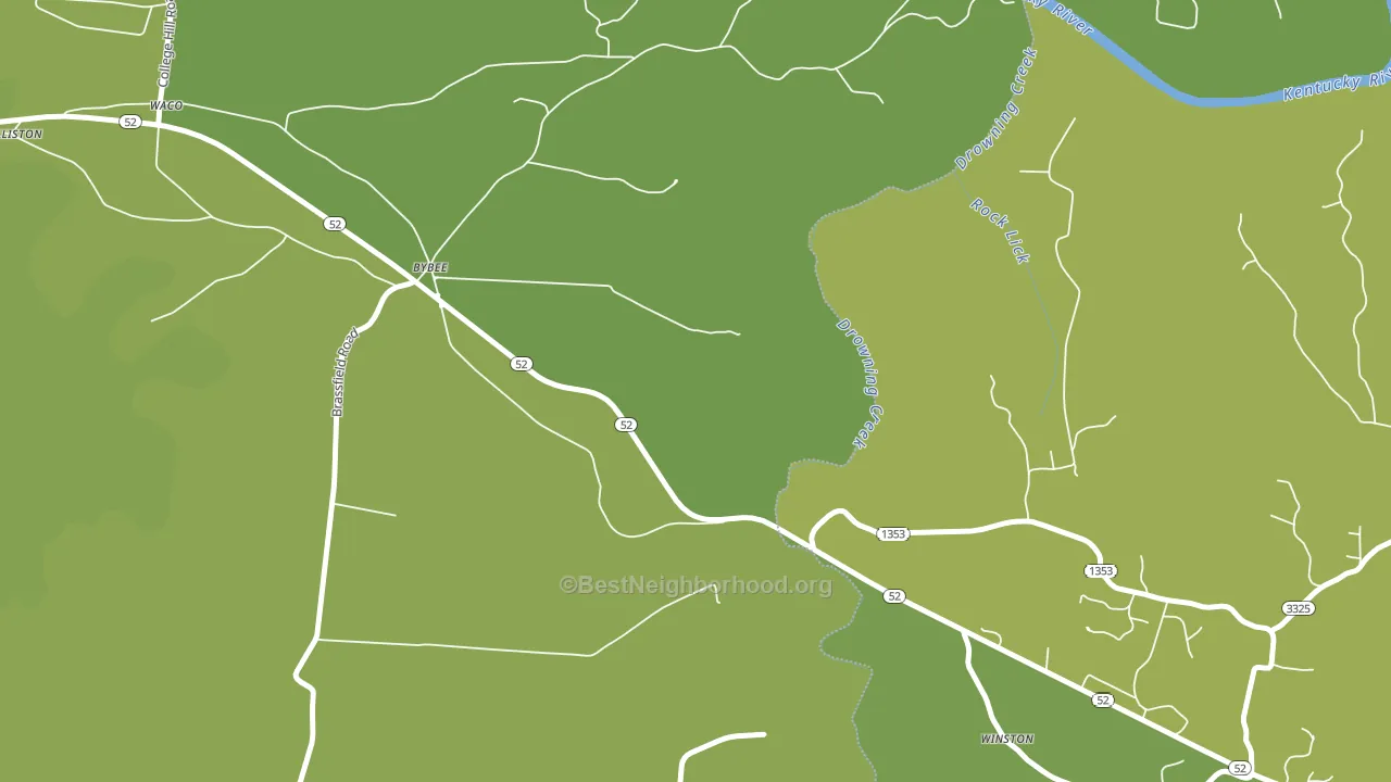 Winston, KY block-group voter-turnout map