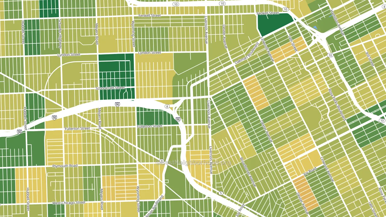Winter Halter, Detroit, MI block-group voter-turnout map
