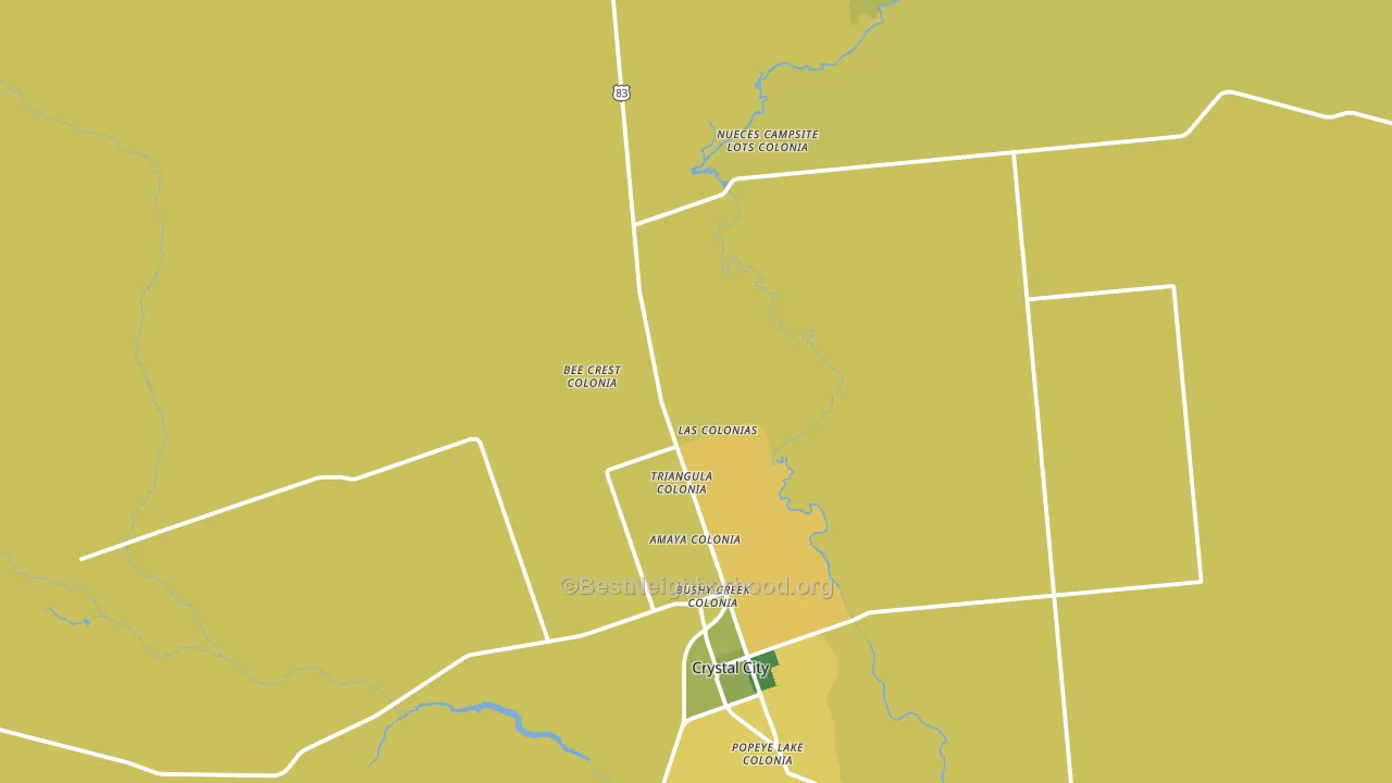 Winter Haven, TX block-group voter-turnout map