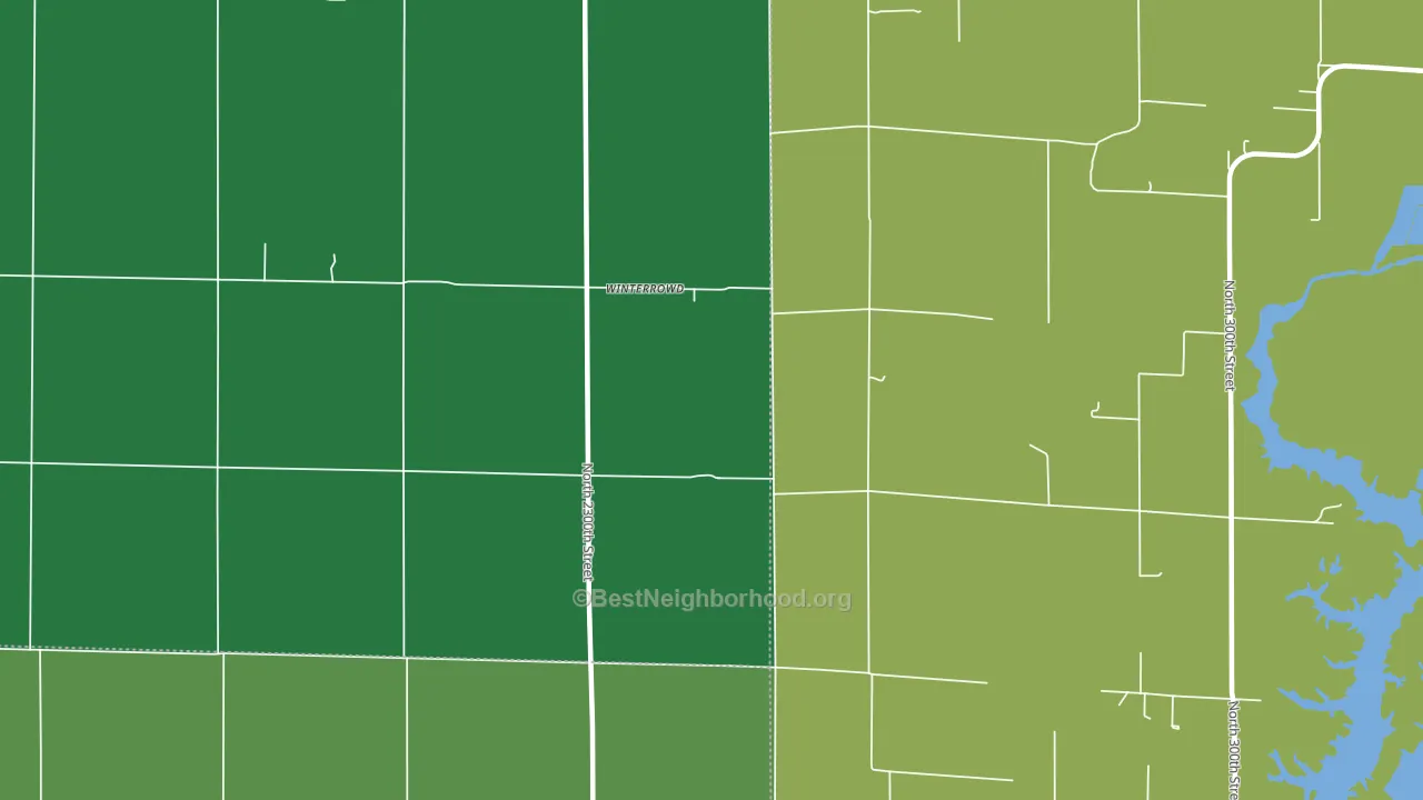 Winterrowd, IL block-group voter-turnout map