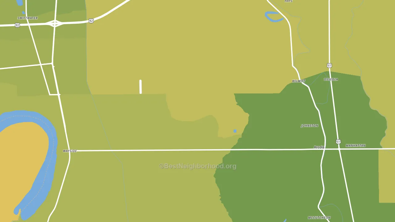 Winterville, MS block-group voter-turnout map