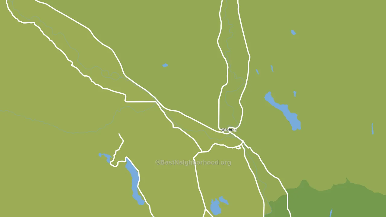 Winthrop, WA block-group voter-turnout map