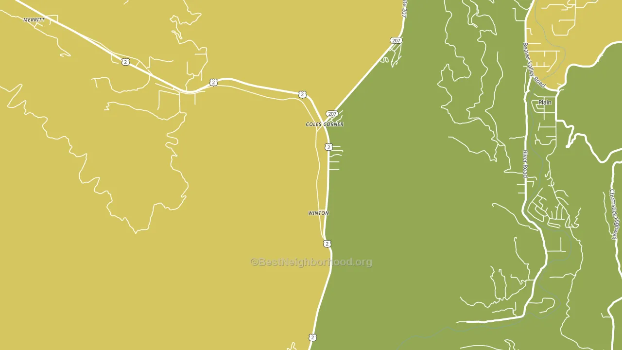 Winton, WA block-group voter-turnout map