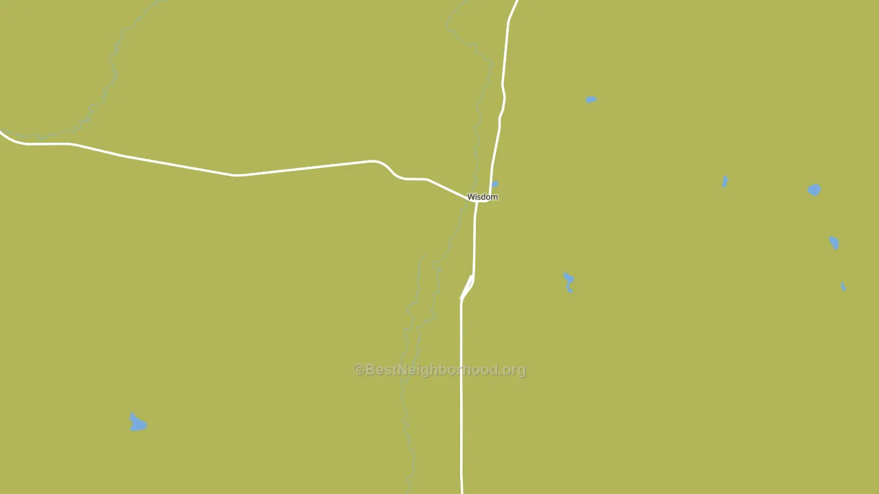 Wisdom, MT block-group voter-turnout map